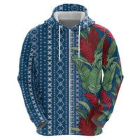 Women's Day Samoa Malu Tattoo Inspired Mix Teuila Hoodie Royal Blue