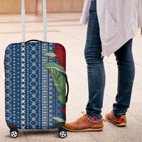 Women's Day Samoa Malu Tattoo Inspired Mix Teuila Luggage Cover Royal Blue