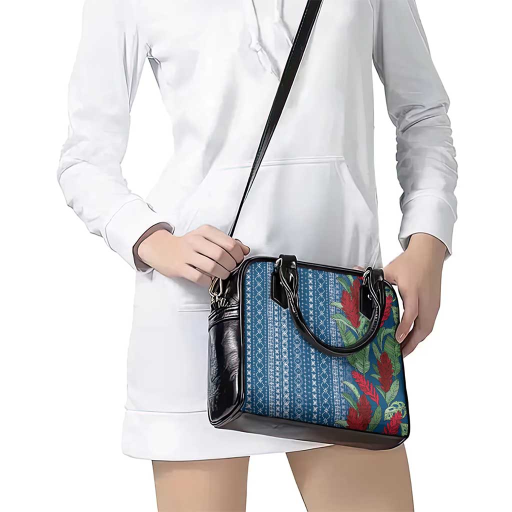 Women's Day Samoa Malu Tattoo Inspired Mix Teuila Shoulder Handbag Royal Blue