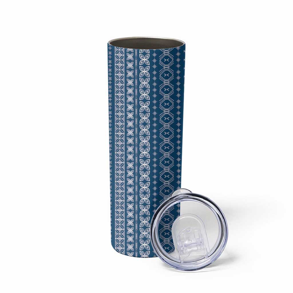 Women's Day Samoa Malu Tattoo Inspired Mix Teuila Skinny Tumbler Royal Blue