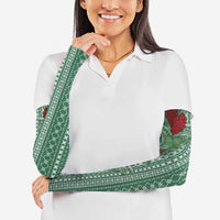 Women's Day Samoa Malu Tattoo Inspired Mix Teuila Arm Sleeves Sage Green