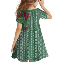 Women's Day Samoa Malu Tattoo Inspired Mix Teuila Family Matching Mermaid Dress and Hawaiian Shirt Sage Green LT7 - Polynesian Pride