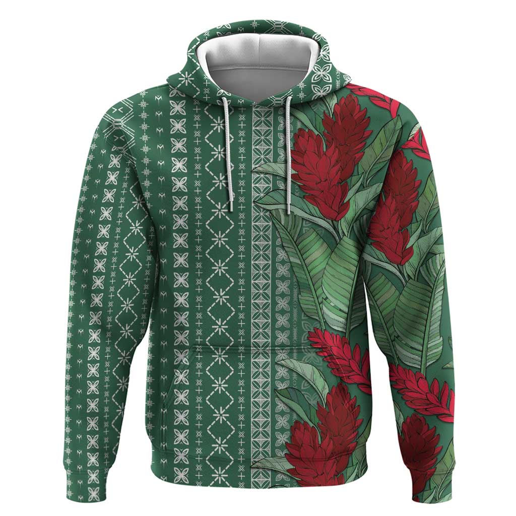 Women's Day Samoa Malu Tattoo Inspired Mix Teuila Hoodie Sage Green