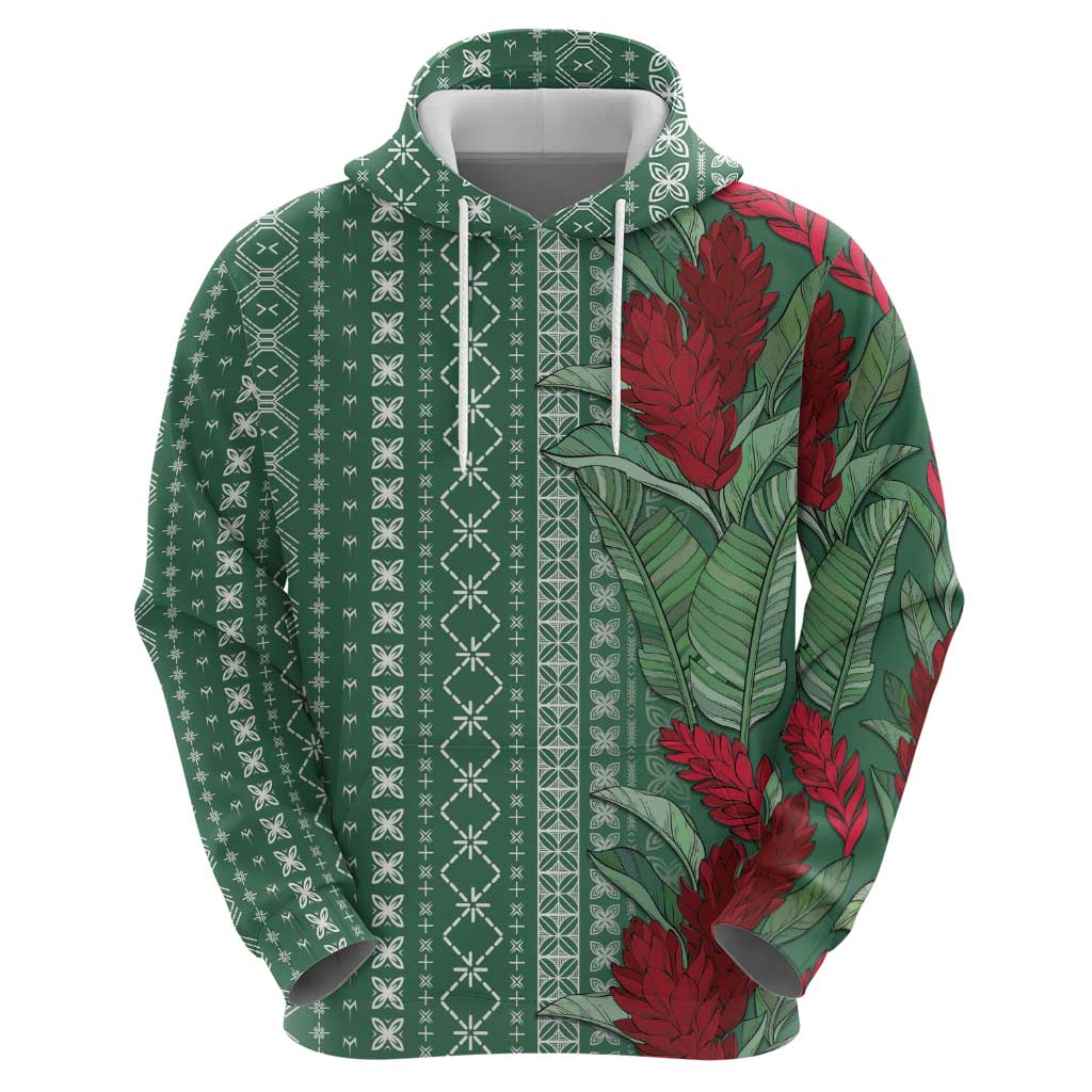 Women's Day Samoa Malu Tattoo Inspired Mix Teuila Hoodie Sage Green
