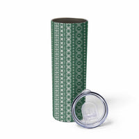Women's Day Samoa Malu Tattoo Inspired Mix Teuila Skinny Tumbler Sage Green