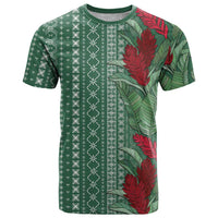 Women's Day Samoa Malu Tattoo Inspired Mix Teuila T Shirt Sage Green LT7 Sage Green - Polynesian Pride