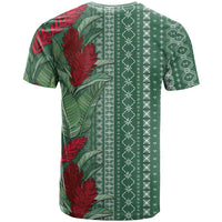 Women's Day Samoa Malu Tattoo Inspired Mix Teuila T Shirt Sage Green LT7 - Polynesian Pride