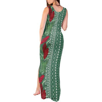 Women's Day Samoa Malu Tattoo Inspired Mix Teuila Tank Maxi Dress Sage Green