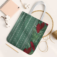 Women's Day Samoa Malu Tattoo Inspired Mix Teuila Tote Bag Sage Green