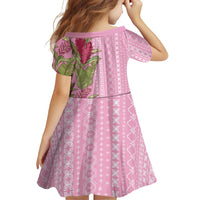 Women's Day Samoa Malu Tattoo Inspired Mix Teuila Family Matching Summer Maxi Dress and Hawaiian Shirt Rose Pink LT7 - Polynesian Pride