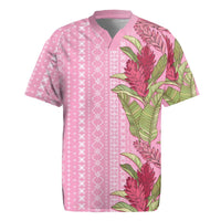 Women's Day Samoa Malu Tattoo Inspired Mix Teuila Rugby Jersey Rose Pink