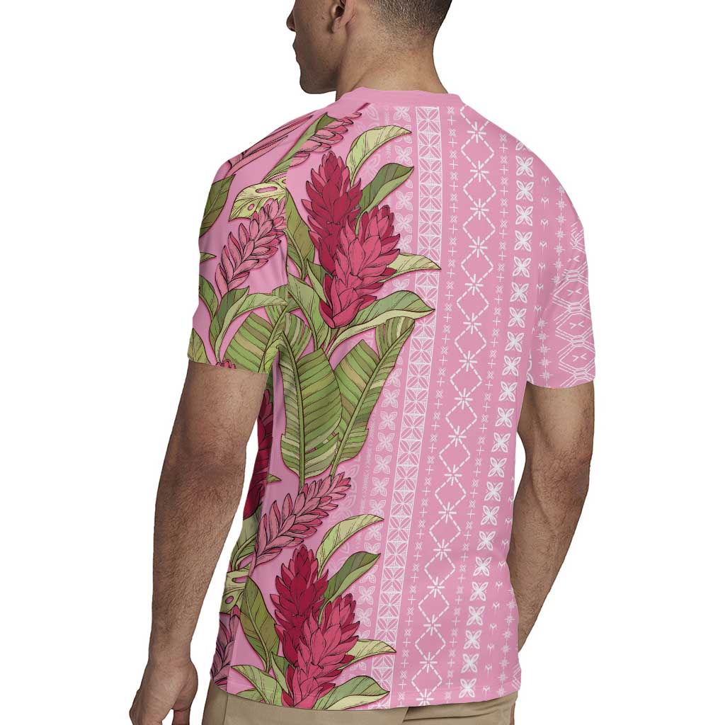 Women's Day Samoa Malu Tattoo Inspired Mix Teuila Rugby Jersey Rose Pink