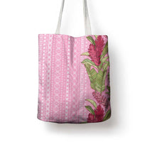 Women's Day Samoa Malu Tattoo Inspired Mix Teuila Tote Bag Rose Pink