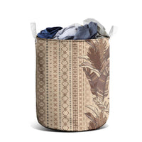Women's Day Samoa Malu Tattoo Inspired Mix Teuila Laundry Basket Vintage Tapa
