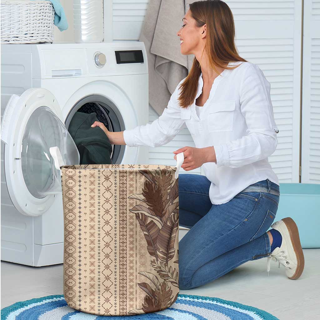 Women's Day Samoa Malu Tattoo Inspired Mix Teuila Laundry Basket Vintage Tapa