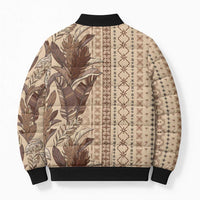Women's Day Samoa Malu Tattoo Inspired Mix Teuila Bomber Puffer Jacket Vintage Tapa