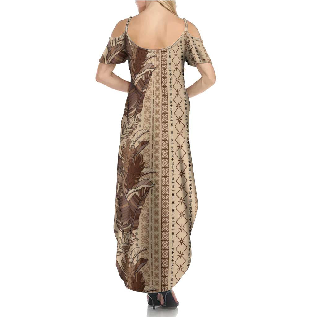 Women's Day Samoa Malu Tattoo Inspired Mix Teuila Family Matching Summer Maxi Dress and Hawaiian Shirt Vintage Tapa LT7 - Polynesian Pride