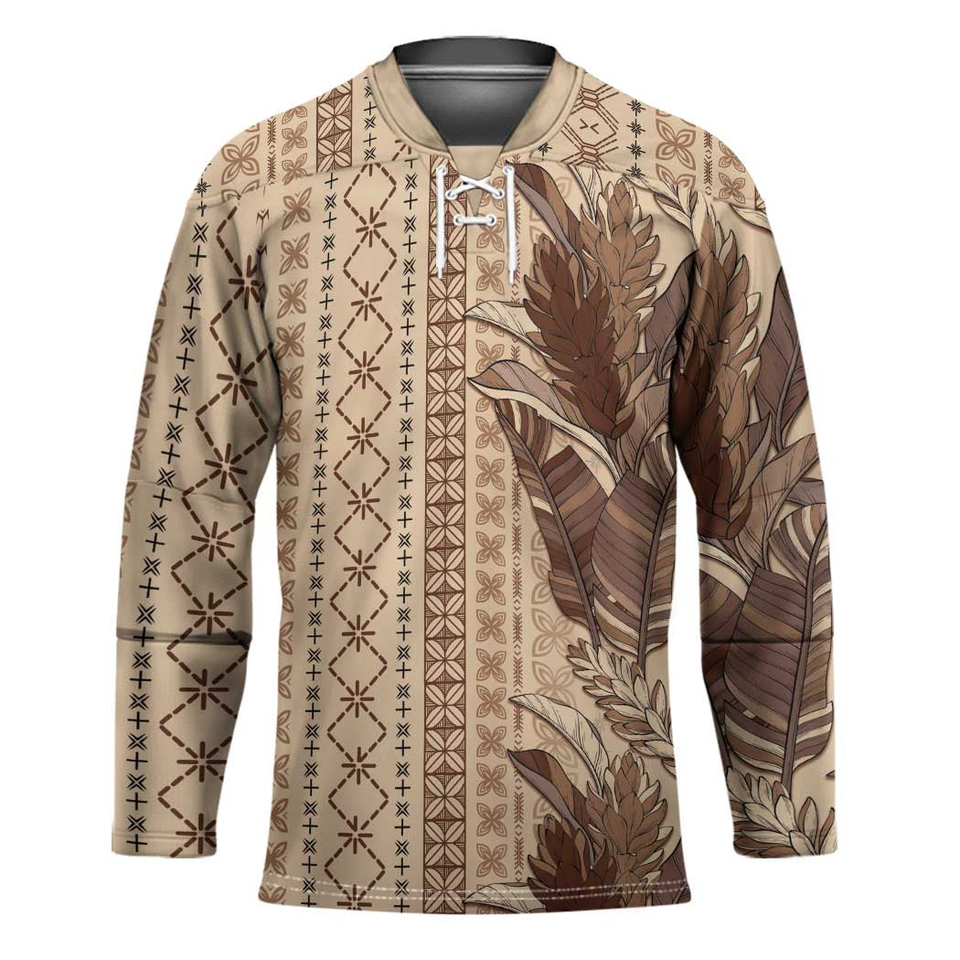 Women's Day Samoa Malu Tattoo Inspired Mix Teuila Hockey Jersey Vintage Tapa