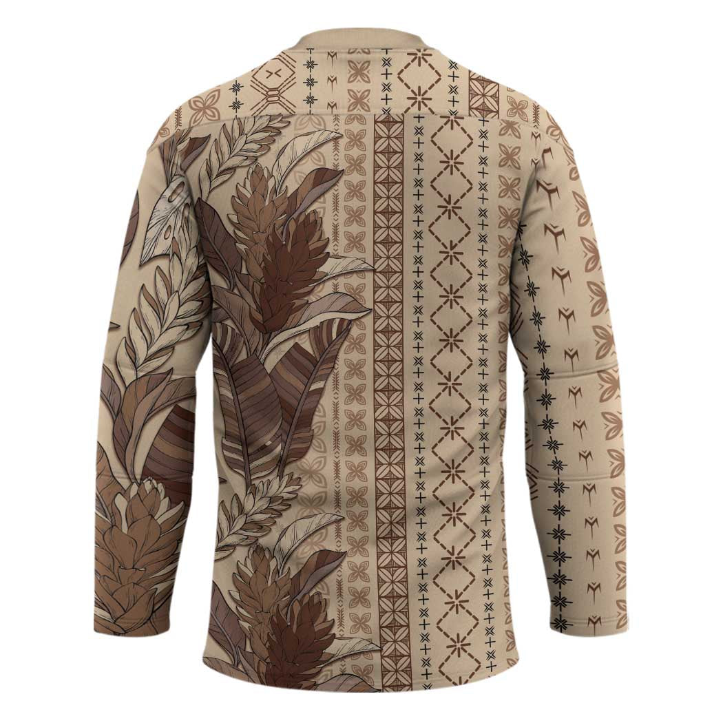Women's Day Samoa Malu Tattoo Inspired Mix Teuila Hockey Jersey Vintage Tapa