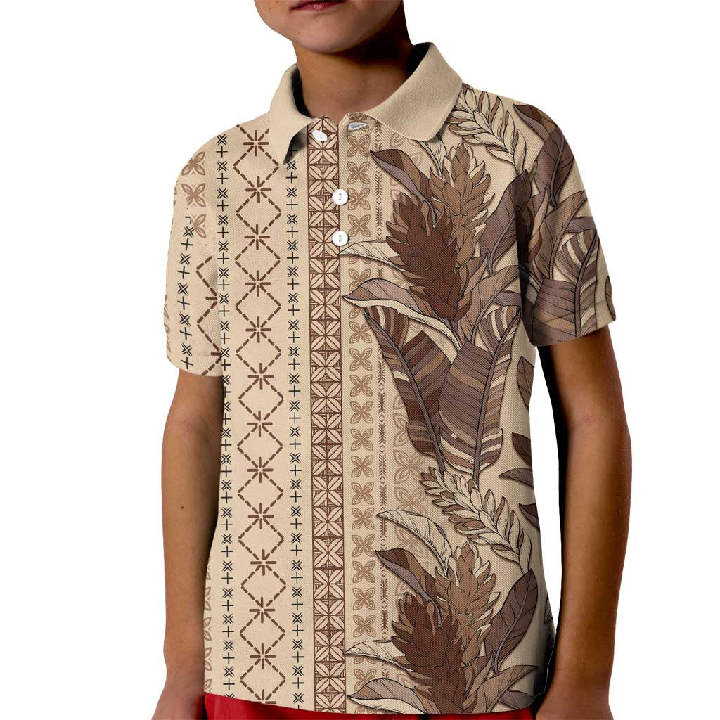 Women's Day Samoa Malu Tattoo Inspired Mix Teuila Kid Polo Shirt Vintage Tapa