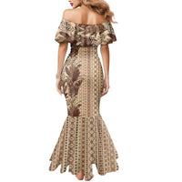 Women's Day Samoa Malu Tattoo Inspired Mix Teuila Mermaid Dress Vintage Tapa