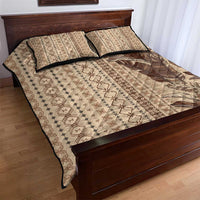 Women's Day Samoa Malu Tattoo Inspired Mix Teuila Quilt Bed Set Vintage Tapa