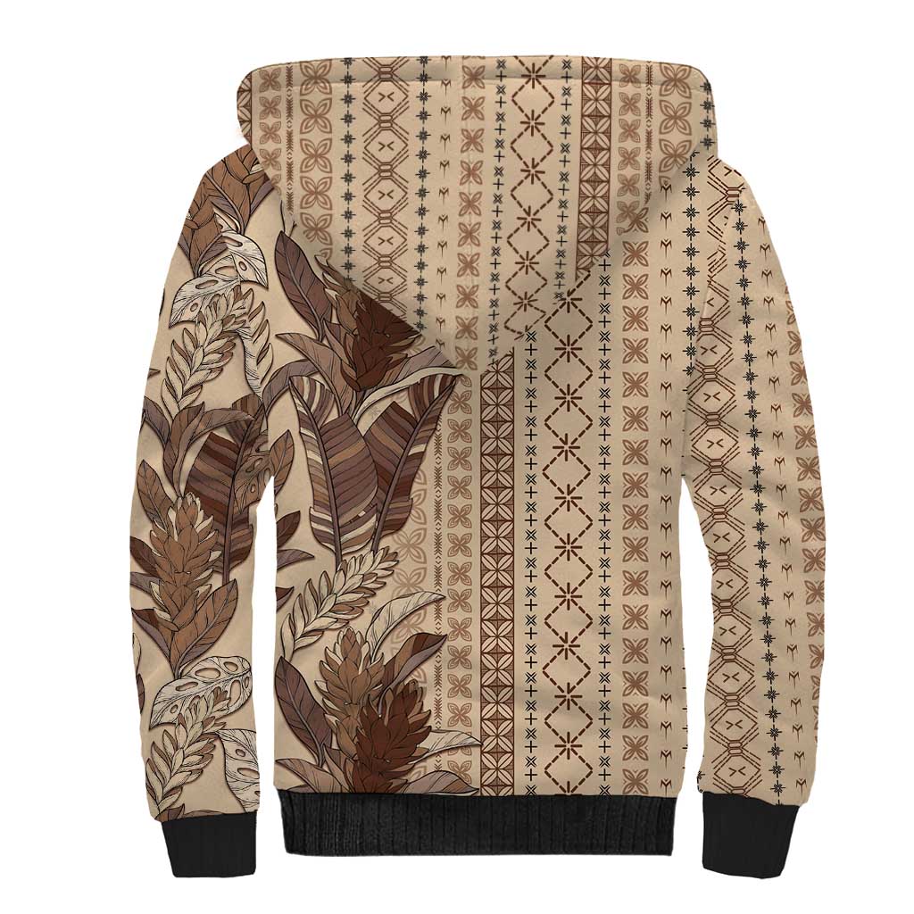 Women's Day Samoa Malu Tattoo Inspired Mix Teuila Sherpa Hoodie Vintage Tapa LT7 - Polynesian Pride