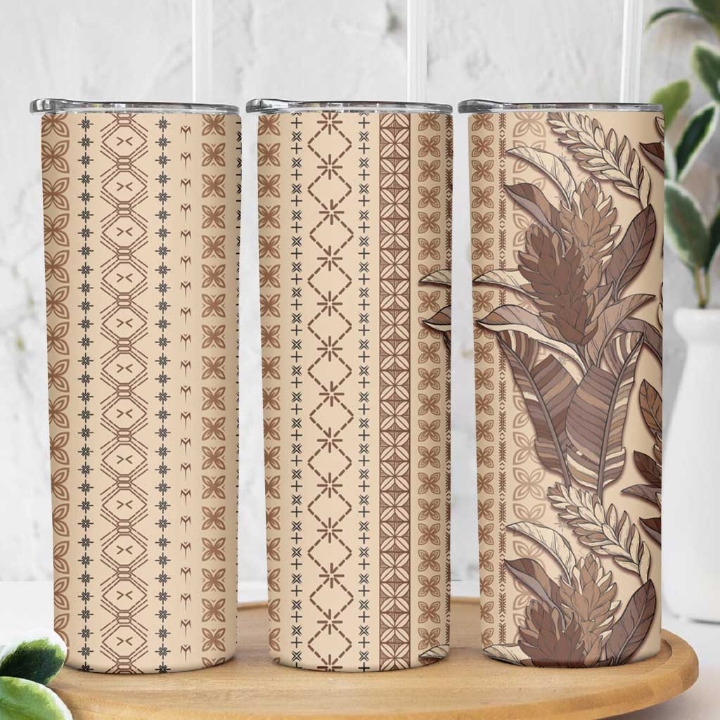 Women's Day Samoa Malu Tattoo Inspired Mix Teuila Skinny Tumbler Vintage Tapa