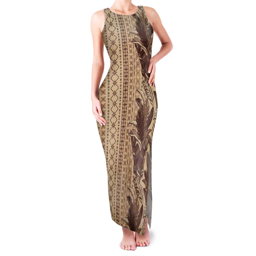 Women's Day Samoa Malu Tattoo Inspired Mix Teuila Tank Maxi Dress Vintage Tapa