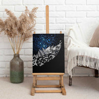 Maori Matariki Canvas Wall Art Landscape Styled Fern - Galaxy