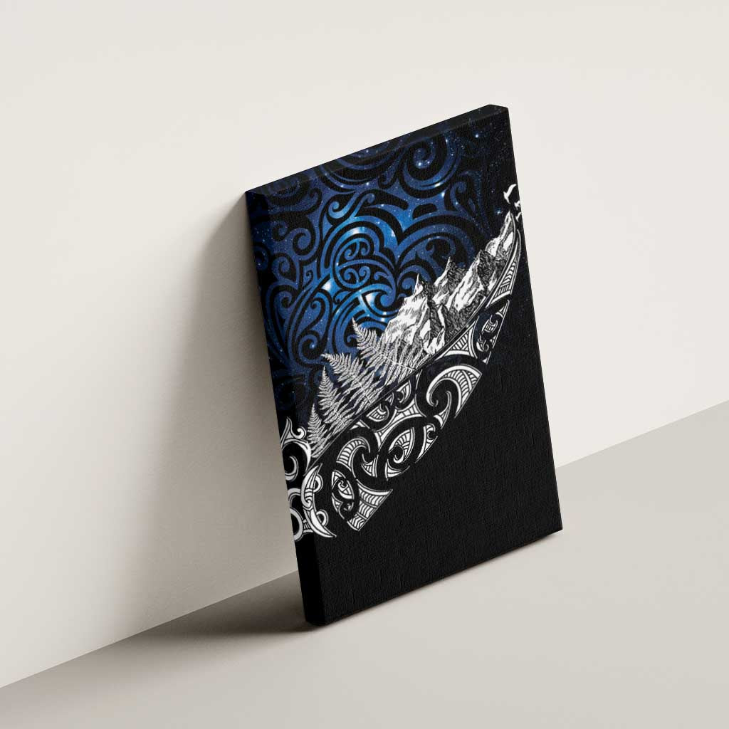 Maori Matariki Canvas Wall Art Landscape Styled Fern - Galaxy