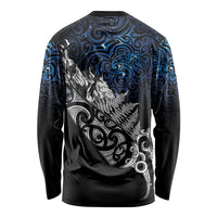 Maori Matariki Long Sleeve Shirt Landscape Styled Fern - Galaxy