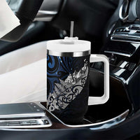 Maori Matariki Tumbler With Handle Landscape Styled Fern - Galaxy