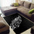 Maori Matariki Area Rug Landscape Styled Fern - Monochrome