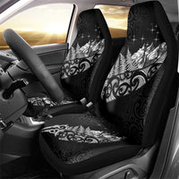 Maori Matariki Car Seat Cover Landscape Styled Fern - Monochrome LT7 - Polynesian Pride