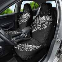 Maori Matariki Car Seat Cover Landscape Styled Fern - Monochrome LT7 - Polynesian Pride