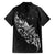 Maori Matariki Hawaiian Shirt Landscape Styled Fern - Monochrome