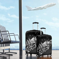 Maori Matariki Luggage Cover Landscape Styled Fern - Monochrome