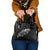 Maori Matariki Shoulder Handbag Landscape Styled Fern - Monochrome