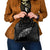 Maori Matariki Shoulder Handbag Landscape Styled Fern - Monochrome