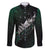 Maori Matariki Family Matching Tank Maxi Dress and Hawaiian Shirt Landscape Styled Fern - Paua Shell
