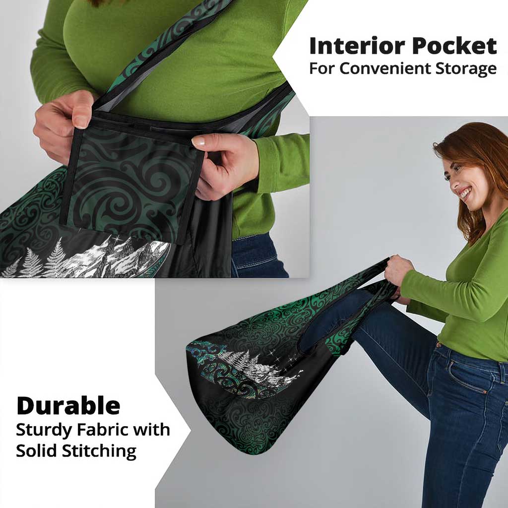 Maori Matariki Grocery Bag Landscape Styled Fern - Paua Shell