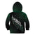 Maori Matariki Kid Hoodie Landscape Styled Fern - Paua Shell