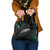 Maori Matariki Shoulder Handbag Landscape Styled Fern - Paua Shell