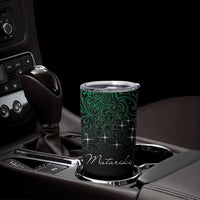 Maori Matariki Tumbler Cup Landscape Styled Fern - Paua Shell