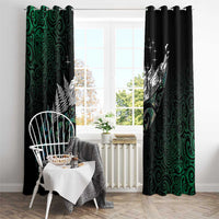 Maori Matariki Window Curtain Landscape Styled Fern - Paua Shell