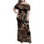 Samoa Manuia le Aso Tuto'atasi Family Matching Off Shoulder Maxi Dress and Hawaiian Shirt Siapo Mamanu Mix Tatau Marlin