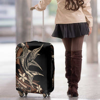 Samoa Manuia le Aso Tuto'atasi Luggage Cover Siapo Mamanu Mix Tatau Marlin