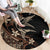 Samoa Manuia le Aso Tuto'atasi Round Carpet Siapo Mamanu Mix Tatau Marlin
