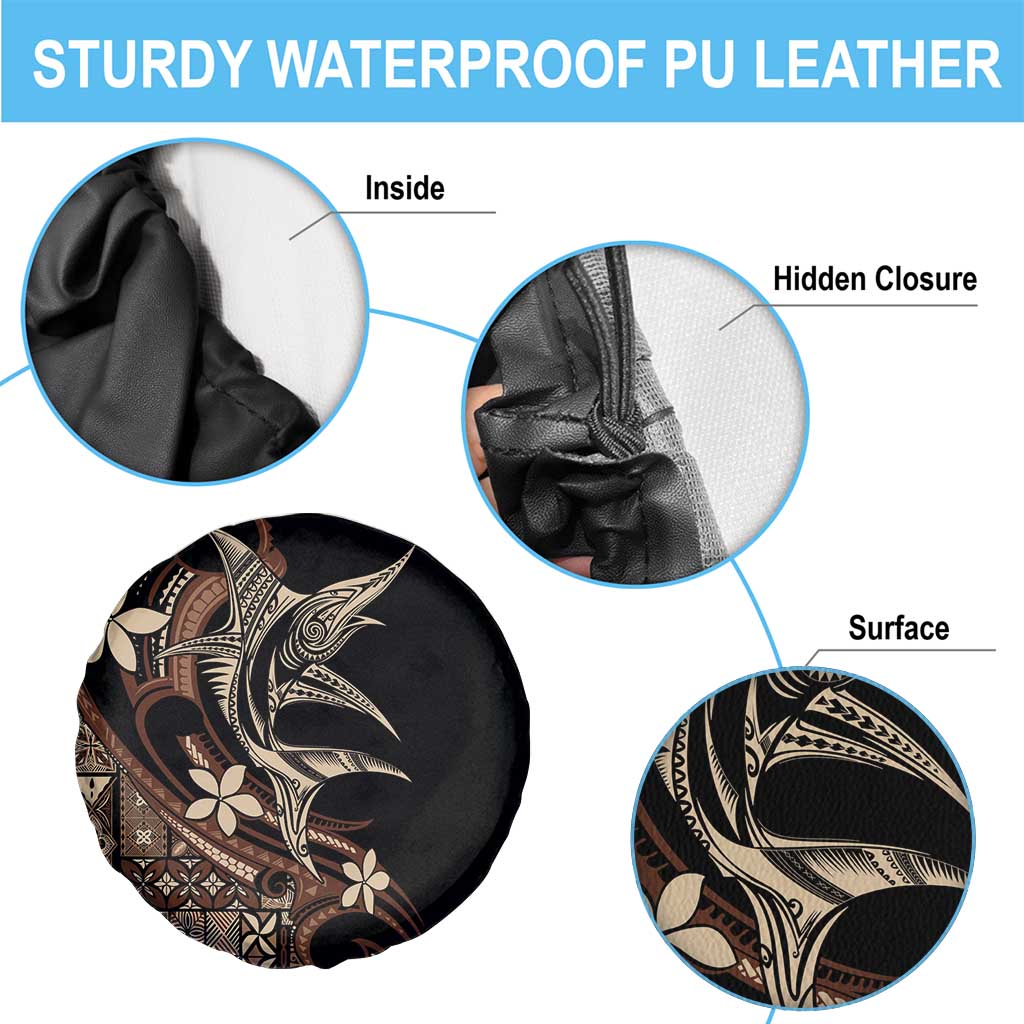 Samoa Manuia le Aso Tuto'atasi Spare Tire Cover Siapo Mamanu Mix Tatau Marlin